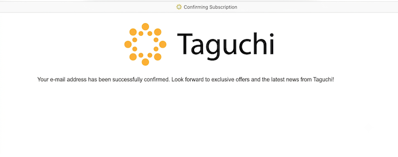 Customer Confirmation