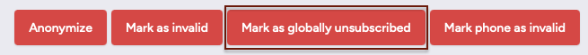 Globally unsubscribed button