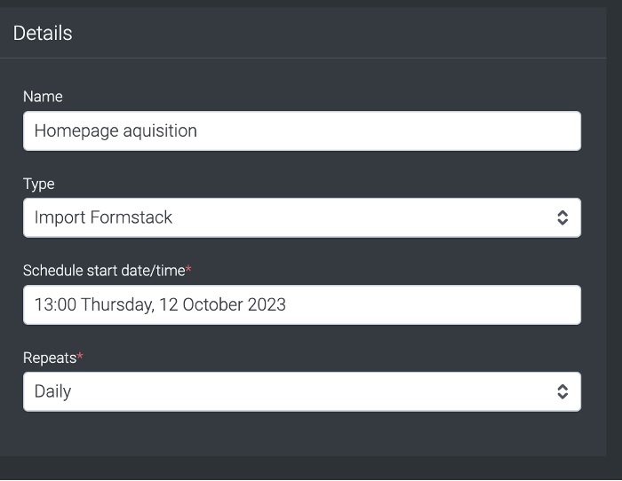 Formstack Integration - Taguchi Support