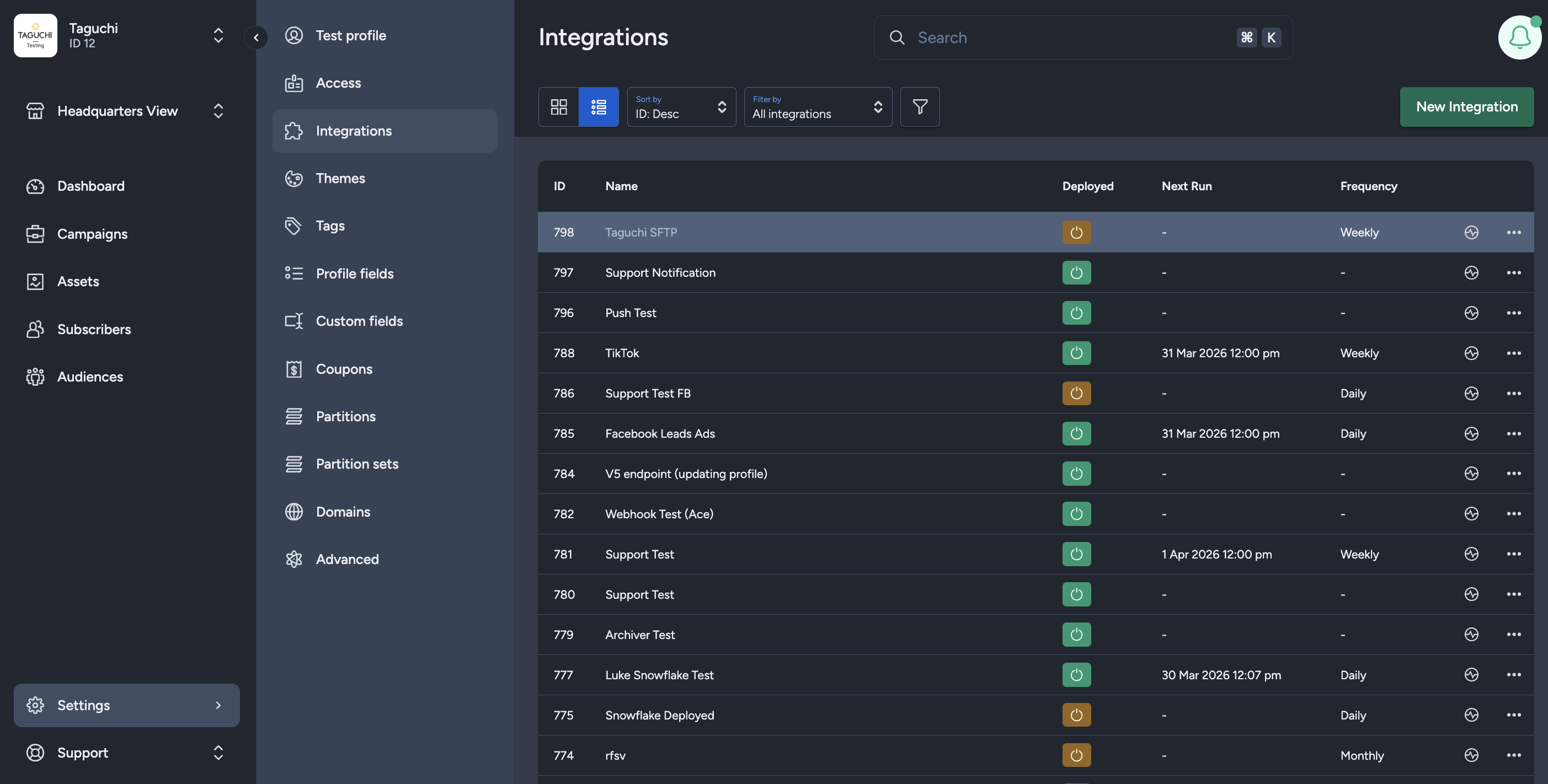 Integration View
