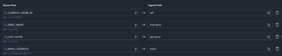 Snowflake Field metadata