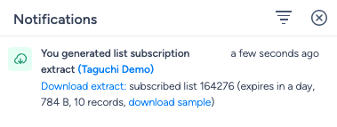 Extract Notification