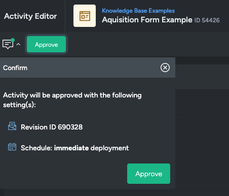 Approve Form