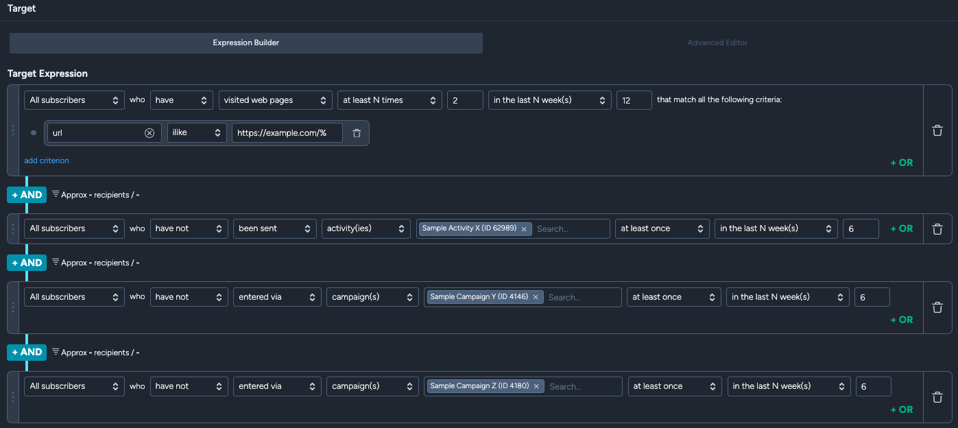 Example 1(expression builder)