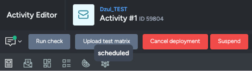 audience lock activity scheduled