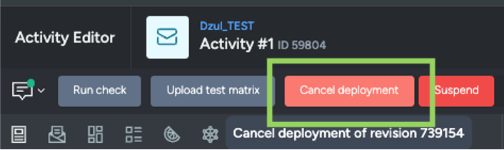 audience lock cancel deployment