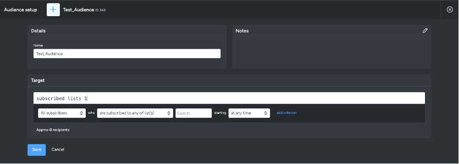 audience lock editable