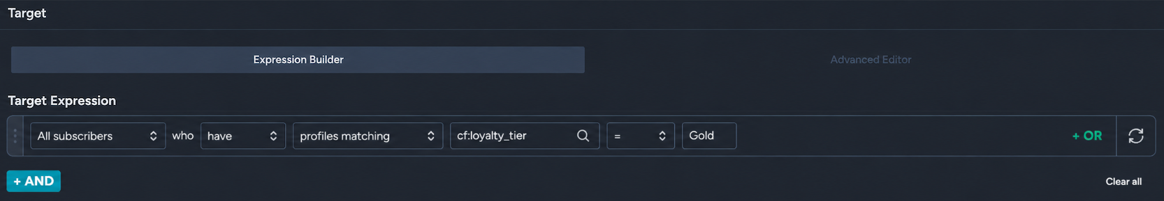 Grouping customers by loyalty program tiers(expression builder)