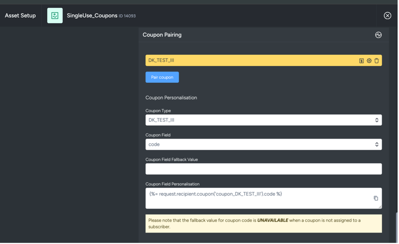Screenshot of the instruction