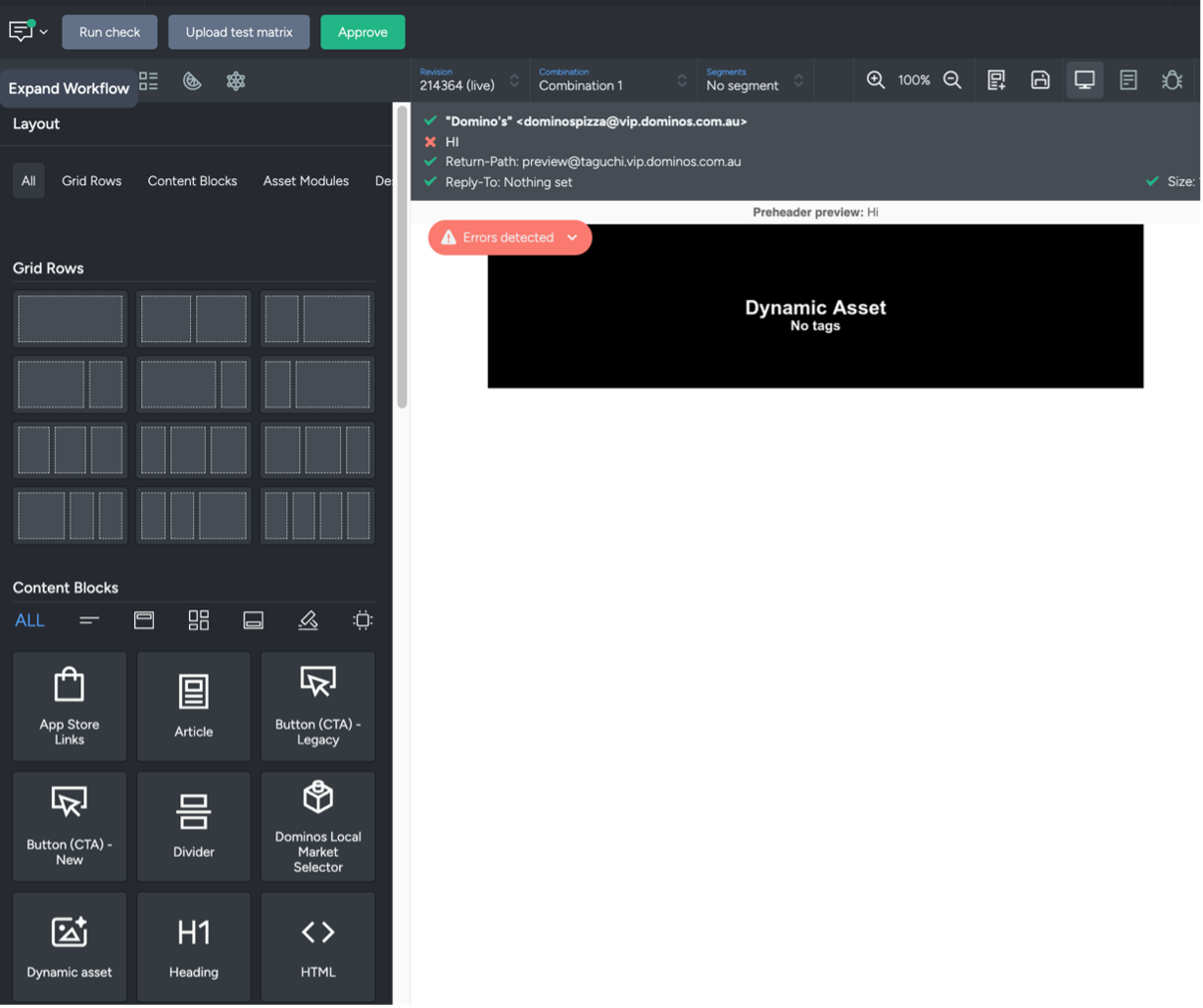Screenshot of the instruction