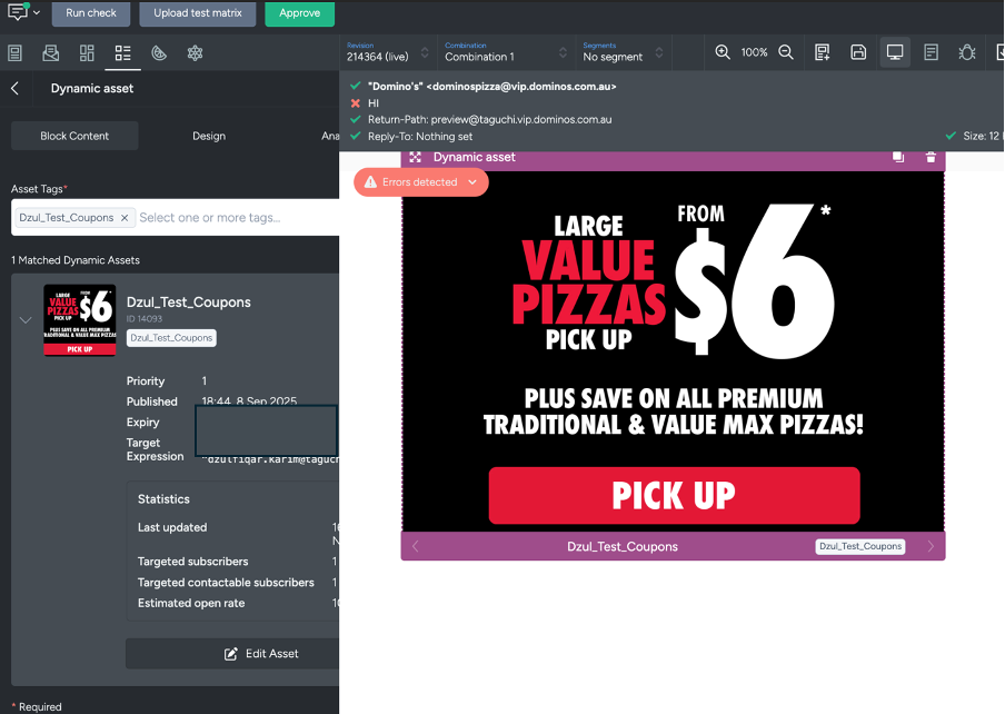 Screenshot of the instruction
