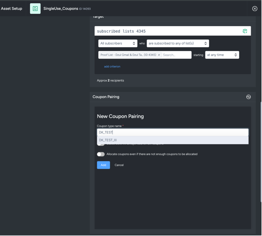 Screenshot of the instruction