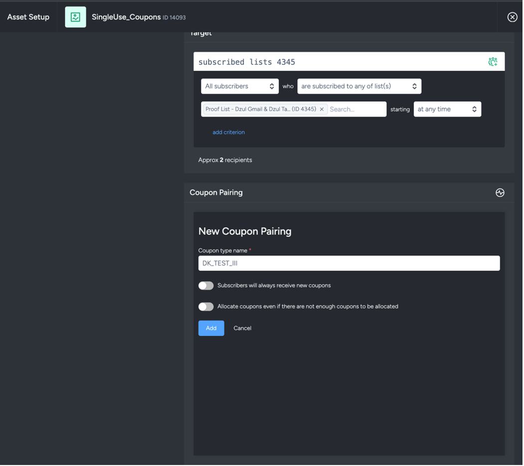 Screenshot of the instruction