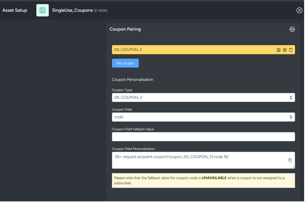 Screenshot of the instruction