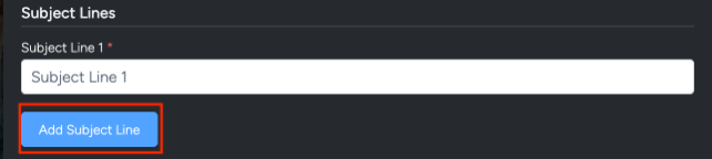 Test on Subject Lines