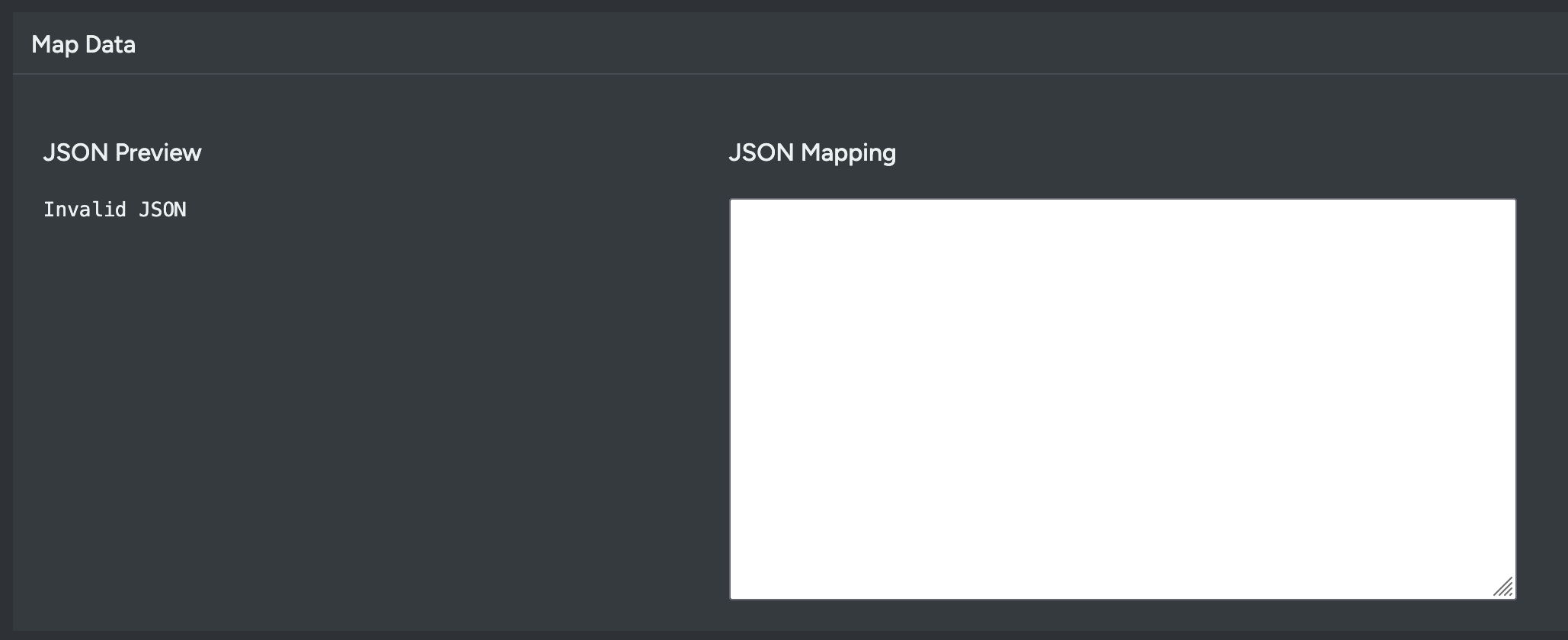 Mapping data