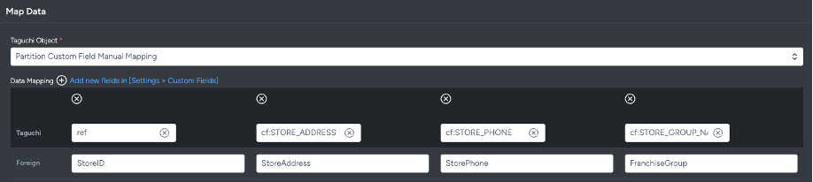 Partition Custom Field