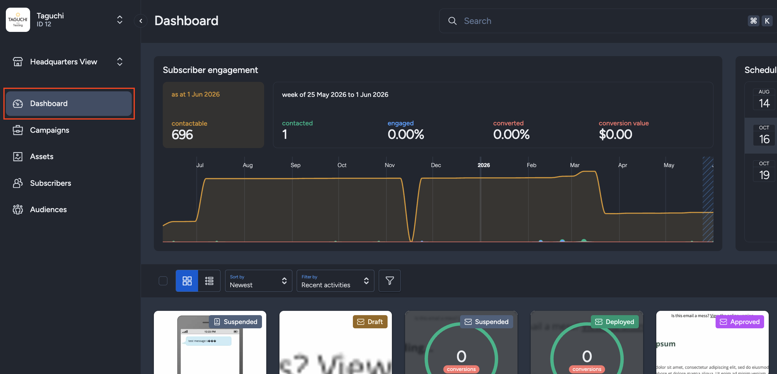 Partition Dashboard