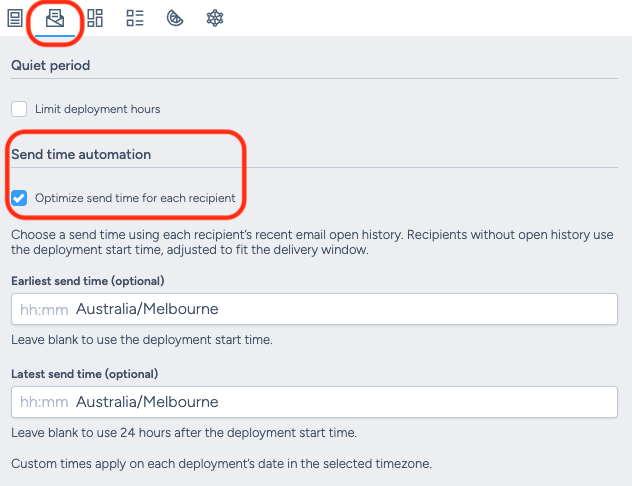 Personalised Send Times Step 2