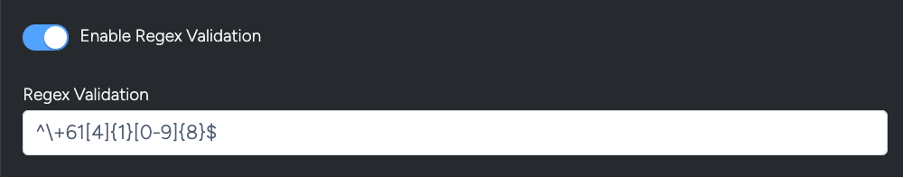 Regex Validation