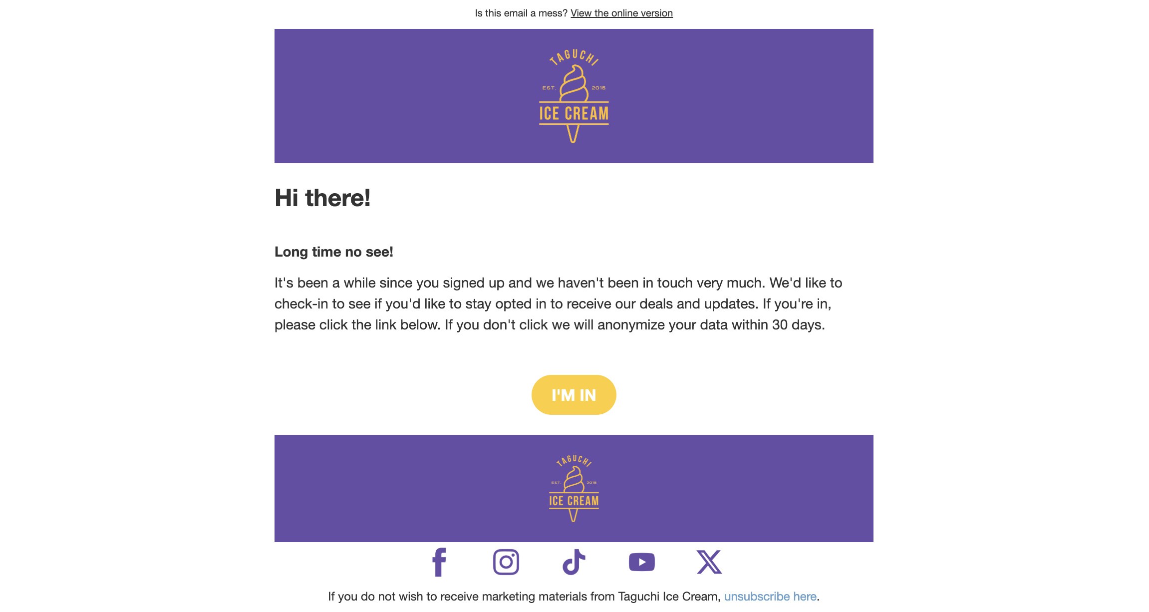 Sample Email