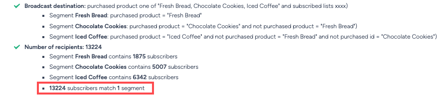 Segments Exclusion Rules Correct TE