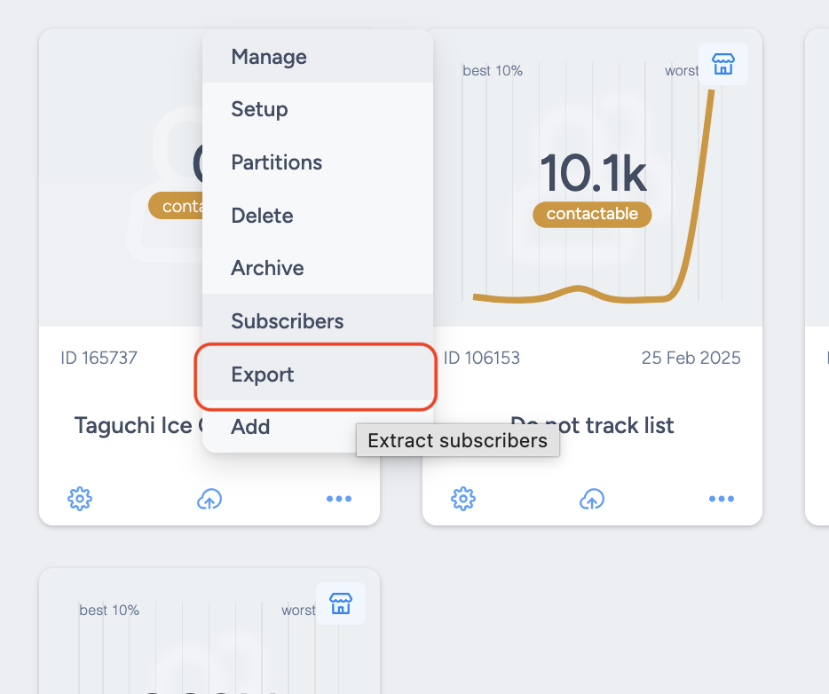 Click Actions Button