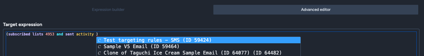advanced filter resource autocomplete