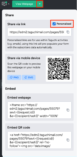 Webform Sharing